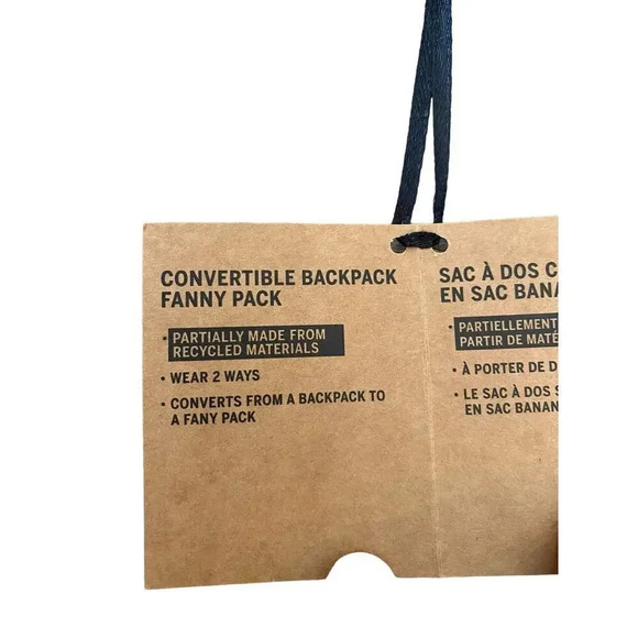 NWT Victoria's Secret Pink Black Fanny Pack Convertible Backpack Combo - Picture 5 of 9